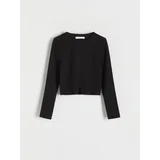 Girls` blouse - črna