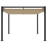  Vrtni gazebo z zložljivo streho Taupe 3x3 m Steel, (21830652) | Shoptok.si