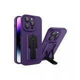  futrola camera glass sa drzacem za samsung A146 galaxy A14 5G ljubicasta sa crnim Cene