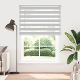 Zebra zavjesa svijetlosiva 155x230 cm Širina tkanine 150,9 cm Poliester | Shoptok.si