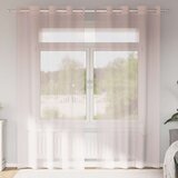 vidaXL Voile zavjese s ušicama 2 kom svijetlo ružičaste 140x245 cm | shoptok.hr