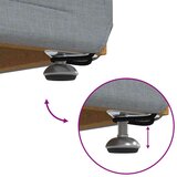  Stolica Svijetlo siva Tkanina i konstruirano drvo - Svjetlosiva 100 cm tkanina | shoptok.hr