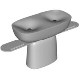 Kolpa San Milo umivaonik dupli 120x60 Black/White