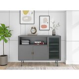 Støraa Siva kovinska vitrina 104x80 cm Rosalie – | Shoptok.si