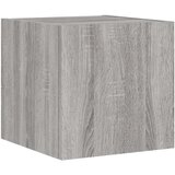 vidaXL Stenska TV omarica z LED lučkami siva sonoma 30,5x35x30 cm | Shoptok.si