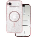 Onasi Silikonski ovitek Glitter MagSafe za iPhone 17 Air - prozorno roza z bleščicami | Shoptok.si