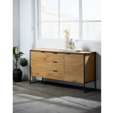 Unique Furniture Komoda v hrastovem dekorju v naravni barvi 155x81x45 cm Cesura – | Shoptok.si