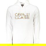 Cavalli Class MEN&#39;S WHITE ZIPLESS SWEATSHIRT Cene