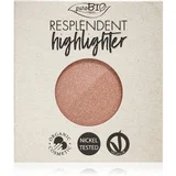 puroBIO cosmetics Resplendent Highlighter REFILL - 04 zlato roza