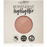 puroBIO cosmetics Resplendent Highlighter REFILL - ponovno punjenje - 04 Zlatno ružičasta Cijene