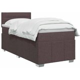  Boxspring krevet s madracem Tamno smeđa 90 x 200 cm Tkanina - Tamno smeđa 90 x 200 cm Dizajn linija | shoptok.hr