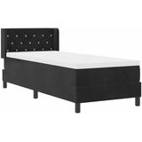  s opruga kutije s uzglavljem Crna 200 x 80 cm Baršun | shoptok.hr