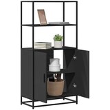 vidaXL Visoka ploča crna 68x35x139 cm Konstruirano drvo i metal | shoptok.hr