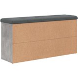 vidaXL klupa za cipele siva boja betona 102x32x50 cm konstruirano drvo | shoptok.hr