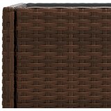 Vrtne sadilice s policom 2 kom smeđe 70 x 28 x 70 cm poliratan | shoptok.hr