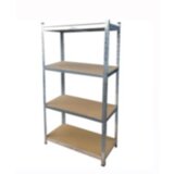 Brez Regal z lesenimi policami, 180 x 90 x 40 cm | Shoptok.si