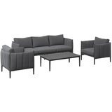 Ambia Garden LOUNGE GARNITURA tkanina aluminij | Shoptok.si