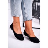 EVENTO Women's Black Suede Ballet Flats Lasota | Shoptok.si