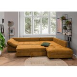 MID.YOU sedežna garnitura, rebrasti žamet barve konjaka | Shoptok.si