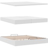  Okvir kreveta s madracima bijela 200x200 cm umjetna koža | shoptok.hr