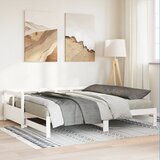  Dnevni krevet bez madraca bijeli 90 x 200 cm masivna borovina | shoptok.hr