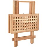  Sklopivi bočni stolić od masivne orahovine 50 x 50 x 49 cm | shoptok.hr