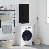 vidaXL Zidni ormarić Crni hrast 34,5 x 34 x 90 cm Konstruirano drvo | shoptok.hr