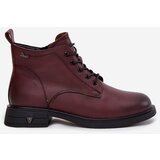 VINCEZA Insulated Leather Women's Boots Low Heel | shoptok.hr