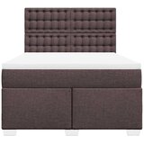  Krevet s oprugama i madracem tamnosmeđi 140 x 190 cm od tkanine | shoptok.hr