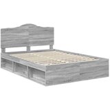  Konstrukcija postelje z vzglavjem Siva Sonoma 140 x 200 cm, (5000102348) | Shoptok.si