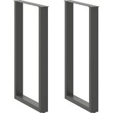  Noge za barski stol U-oblika 2 kom antracit 60 x (100-101) cm čelik Cijene