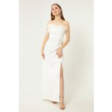 Lafaba Evening & Prom Dress - White - Bodycon Cene'.'