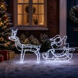  Božićna dekoracija sob i saonice LOVIISA 320 LED lampica Slike