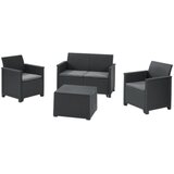 Keter Baštenski set Elodie 2 seater sa box stolom, grafit Cene
