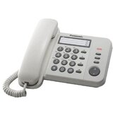 Panasonic KX-TS520FXW - hišni telefon s praktičnimi funkcijami, LED indikacija, 3x enojni izbor, bel, (20664879) cene