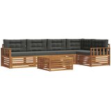  Set vanjskih sofa 6 kom. Prirodna i antracit | shoptok.hr