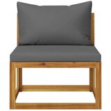  3057608 4-Seater Garden Sofa with Cushion Solid Acacia Wood (2x311856) | shoptok.hr