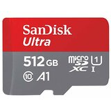 Sandisk Ultra (SDSQUAR-512G-GN6MA) micro SDXC 512GB class 10+adapter memorijska kartica Cene