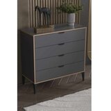 Hanah home Komoda Arden 4, 90 x 88 x 40 cm, Antracit Cijene