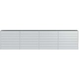 vidaXL Visoka greda 320x40x77 cm pocinkano jeklo srebrna | Shoptok.si