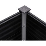  Povišena vrtna gredica 300 x 100 x 91 cm WPC siva | Eponuda.ba