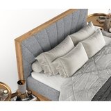 Maison de Rêve Siva/v naravni barvi boxspring postelja s prostorom za shranjevanje 140x200 cm Asahi – | Shoptok.si