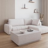 Bessagi Home Klubska Miza Marcel, Bež, Videz Kamna | Shoptok.si