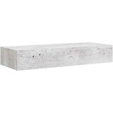  Zidna polica s ladicom siva boja betona 60 x 23,5 x 10 cm MDF | shoptok.hr