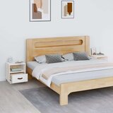 vidaXL noćni ormarići 2 kom bijeli 40 x 34 x 45 cm od masivne borovine | shoptok.hr