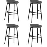 vidaXL Barski stoli 4 kosi sivi | Shoptok.si