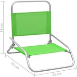  Sklopive stolice za plažu od tkanine 2 kom zelene | shoptok.hr