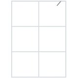 Pregrada za tuš bijela 140 x 195 cm s prozirnim staklom ESG | shoptok.hr