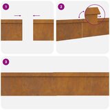 vidaXL Ograde protiv puževa 8 pcs Rđa | shoptok.hr