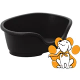 domus Small Black 50cm, Plastična Ležaljka Za Pse i Mačke, Crna